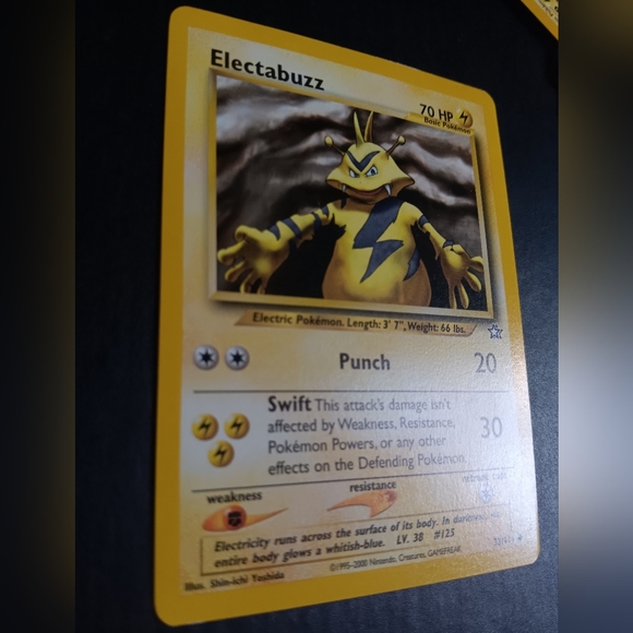 Electabuzz Pokemon Card - Neo Genesis - NO. 33/111 Uncommon Non-Holo - Picture 4 of 9